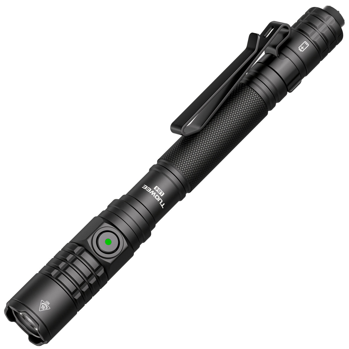 1000 Lumen USB-C Rechargeable Flashlight with Tactical Tail Switch and Pocket Clip for Everyday Carry, Camping, Hiking and Emergency Lighting