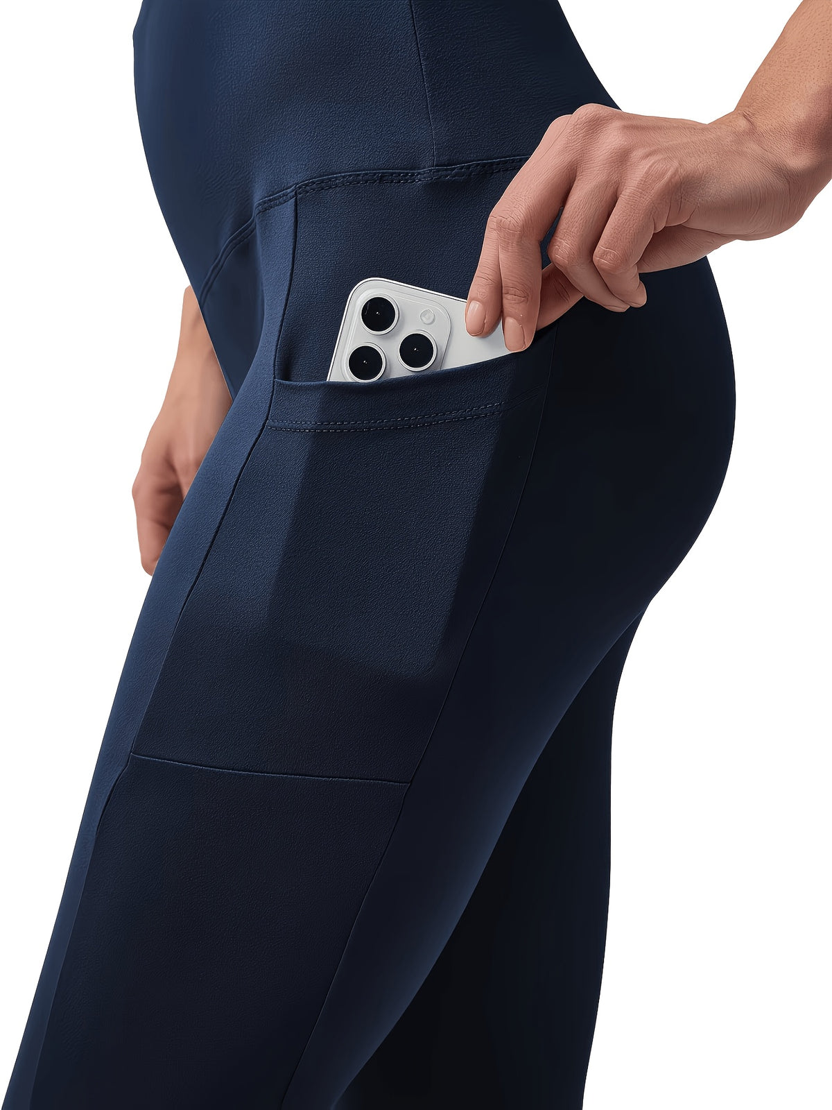 Side-Pocket Workout Leggings for Women, 5-Pack Mixed-Color High-Waisted Stretch Yoga Pants with Soft Feel for Gym, Pilates and Everyday Active Outfits
