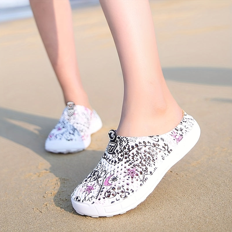 Women's Breathable Clogs in Black, Lightweight Casual Shoes for Everyday Style and Relaxed Outfits, Available in US Sizes 6 to 10.5