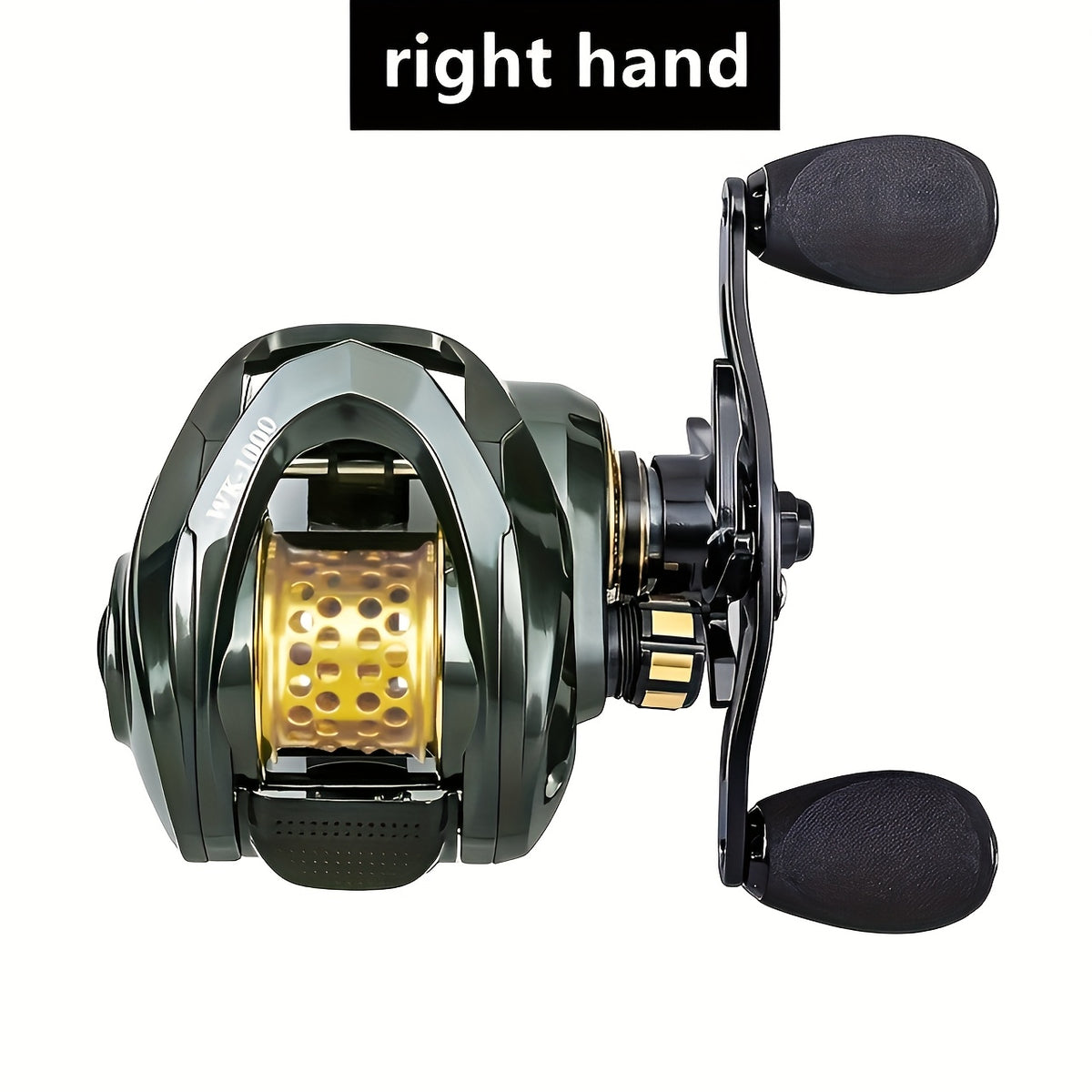 High-Speed Fishing Reel for Saltwater and Freshwater Angling, Aluminum Alloy and Plastic Construction with Left-Hand and Right-Hand Style Options