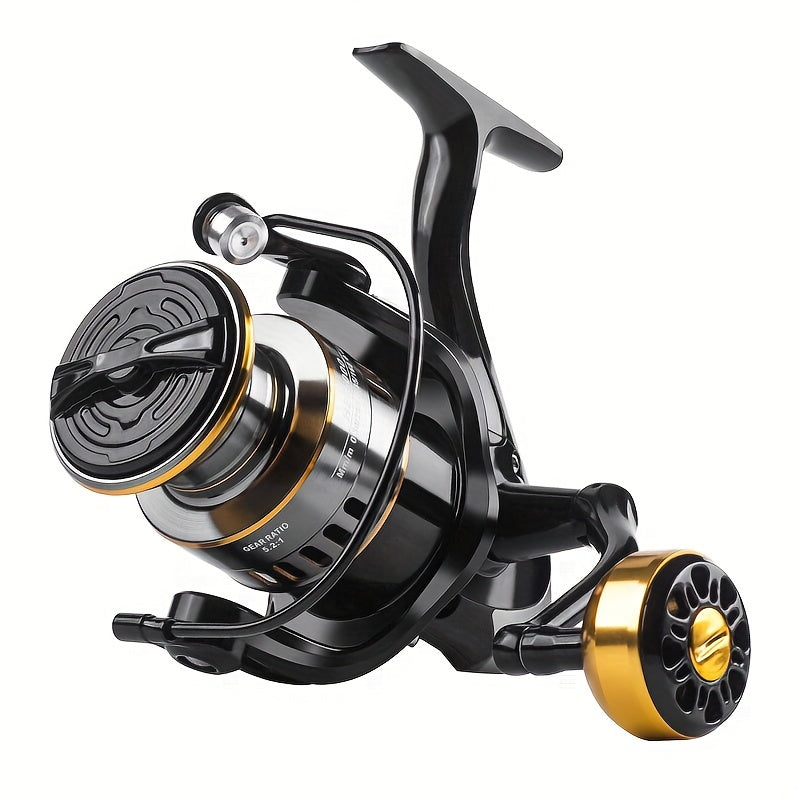 Reversible Handle Spinning Reel HE5000 or HE7000, 5.2:1 Gear Ratio with 22.05 lb Listed Drag and Metal Spool for Freshwater and Saltwater Fishing