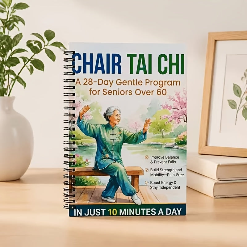 3-Piece Seated Tai Chi and Chair Yoga Book Set for Seniors
