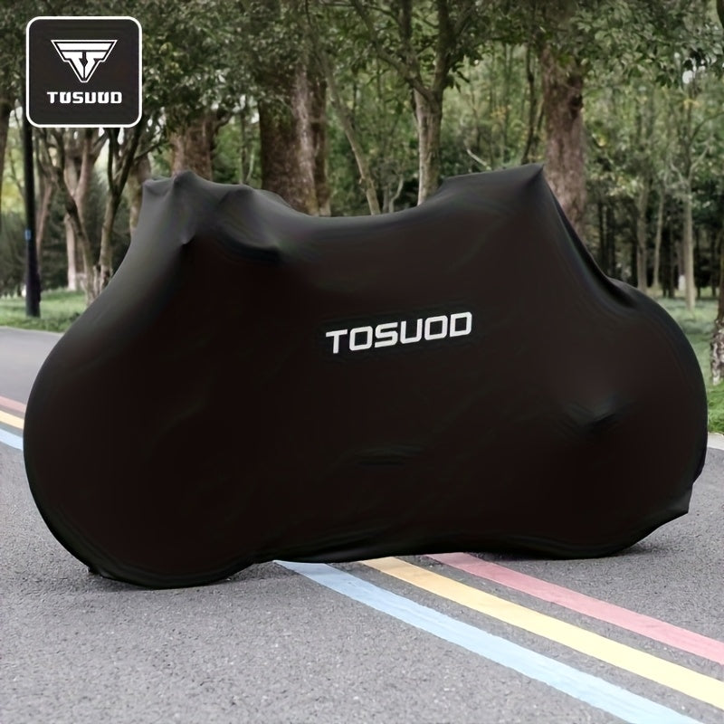 Dustproof Bicycle Cover in Black, Full Bike Protective Cover for Road and Mountain Bikes, Cycling Storage Accessory for Between-Ride Care