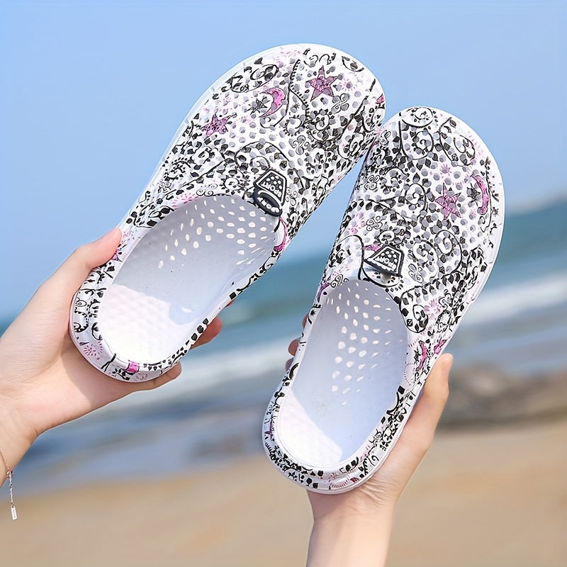 Women's Breathable Clogs in Black, Lightweight Casual Shoes for Everyday Style and Relaxed Outfits, Available in US Sizes 6 to 10.5