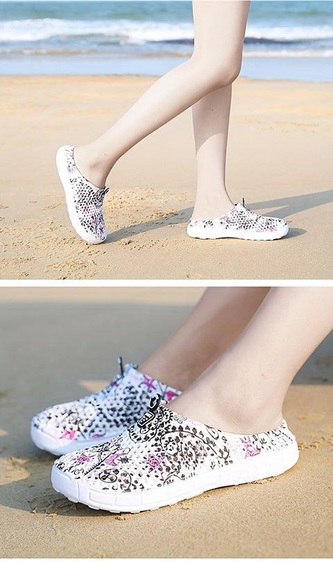 Women's Breathable Clogs in Black, Lightweight Casual Shoes for Everyday Style and Relaxed Outfits, Available in US Sizes 6 to 10.5