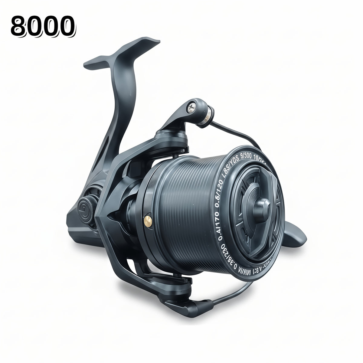 10000 Sea Fishing Reel with Listed Metal Construction and Large Line Capacity, Large-Size Angling Equipment for Offshore Fishing Trips and Fishing Gifts