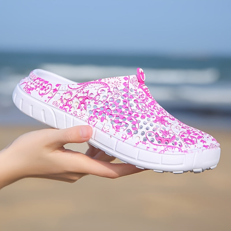 Women's Breathable Clogs in Black, Lightweight Casual Shoes for Everyday Style and Relaxed Outfits, Available in US Sizes 6 to 10.5