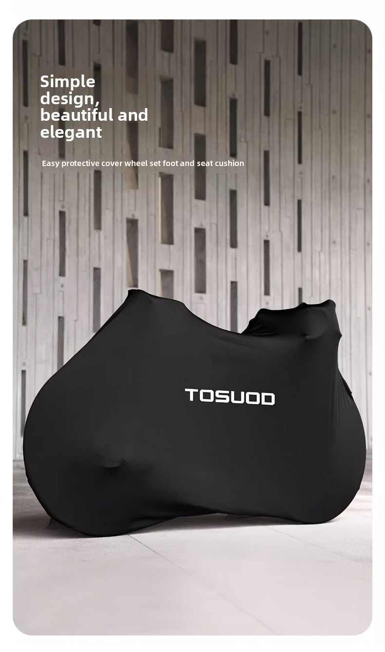 Dustproof Bicycle Cover in Black, Full Bike Protective Cover for Road and Mountain Bikes, Cycling Storage Accessory for Between-Ride Care