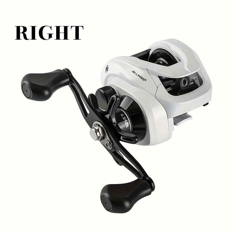 6.3:1 Baitcasting Reel AW200 Series with 18 lb Max Drag, AW200-L and AW200-R Model Options for Freshwater and Saltwater Fishing