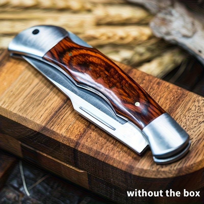 Folding Precision Knife with Spearhead Blade and Ergonomic Handle, Lightweight Portable Cutting Tool for Adult Camping, Crafts and Home Projects