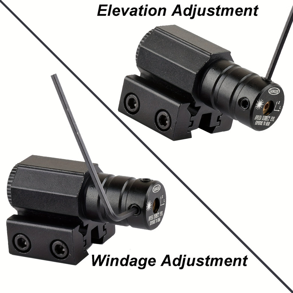 Compact Red Laser Sight with Rail Mount, Class IIIA AG13 Battery-Powered Accessory with Listed Output up to 5 mW for Hunting Gear Collections