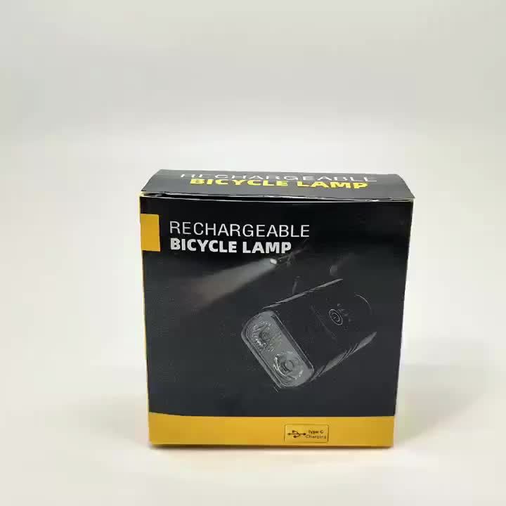 USB-C Rechargeable Bicycle Lights with Six Front Modes and Battery Display, 1, 2 or 3 Piece Options Including No-Taillight Selections