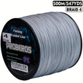 4-Strand Braided Fishing Line, 547-Yard Polyamide Spool with Abrasion Resistance, Zero Stretch and 6–80 lb Test Options for Anglers