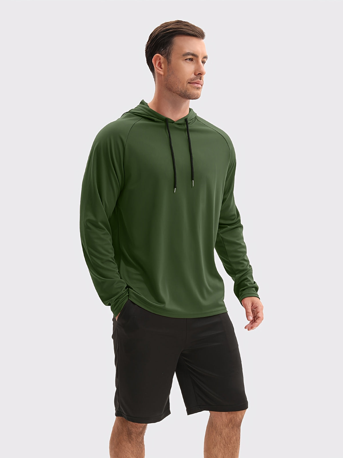 Men's Quick-Dry Hoodies 8-Pack, Lightweight Breathable Moisture-Wicking Hooded Sweatshirts in Solid Mixed-Color Sets, Outdoor Activewear Sizes S–XXL