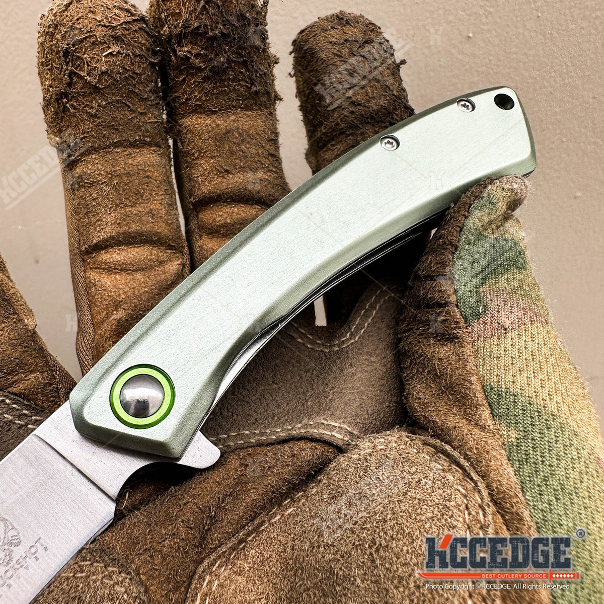 Cleaver Pocket Knife with Folding Stainless Steel Blade, Outdoorsman 7.75-Inch Listed Size for Everyday Cutting, Camping and Bushcraft Tasks