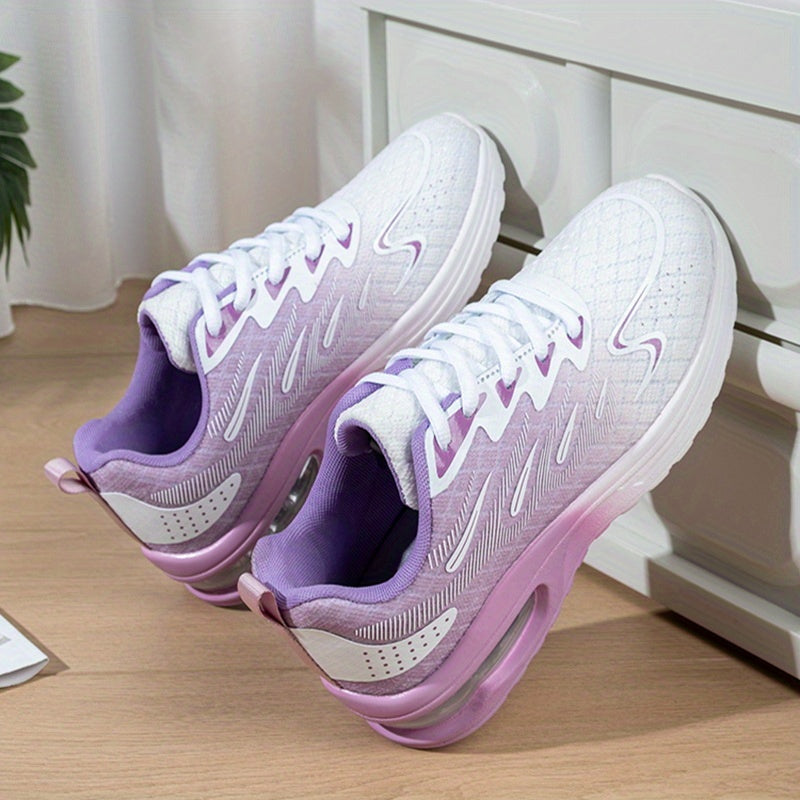 Women's Mesh Walking Shoes with Air Cushion and Arch Support, Lightweight Breathable Running Sneakers for Casual Wear and Gym Workouts