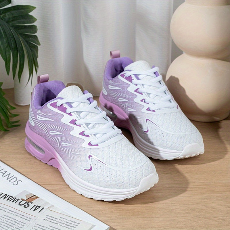 Women's Mesh Walking Shoes with Air Cushion and Arch Support, Lightweight Breathable Running Sneakers for Casual Wear and Gym Workouts