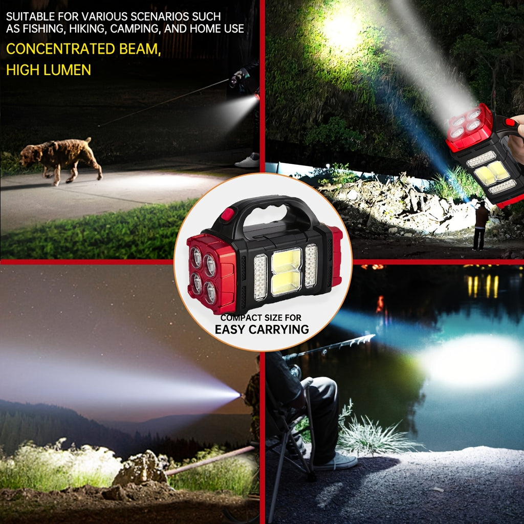 IP45 Solar LED Camping Light with Batteries Included, Rechargeable Portable Lantern and Flashlight Listing for Hiking and Outdoor Adventures