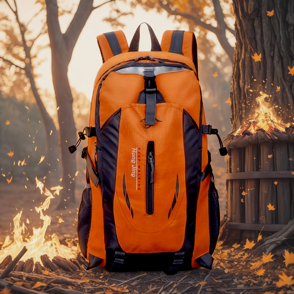 6.82-Gallon Hiking Backpack for Outdoor Trips and Travel, Mountaineering-Style Sports Pack in Red, Blue, Black or Orange Color Options