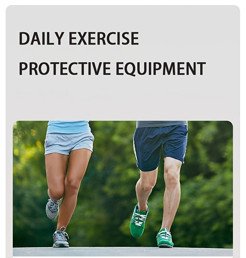 Compression Knee Brace Set, 2-Piece Adjustable Support for Women and Men, Fitness Equipment for Running, Basketball and Weightlifting