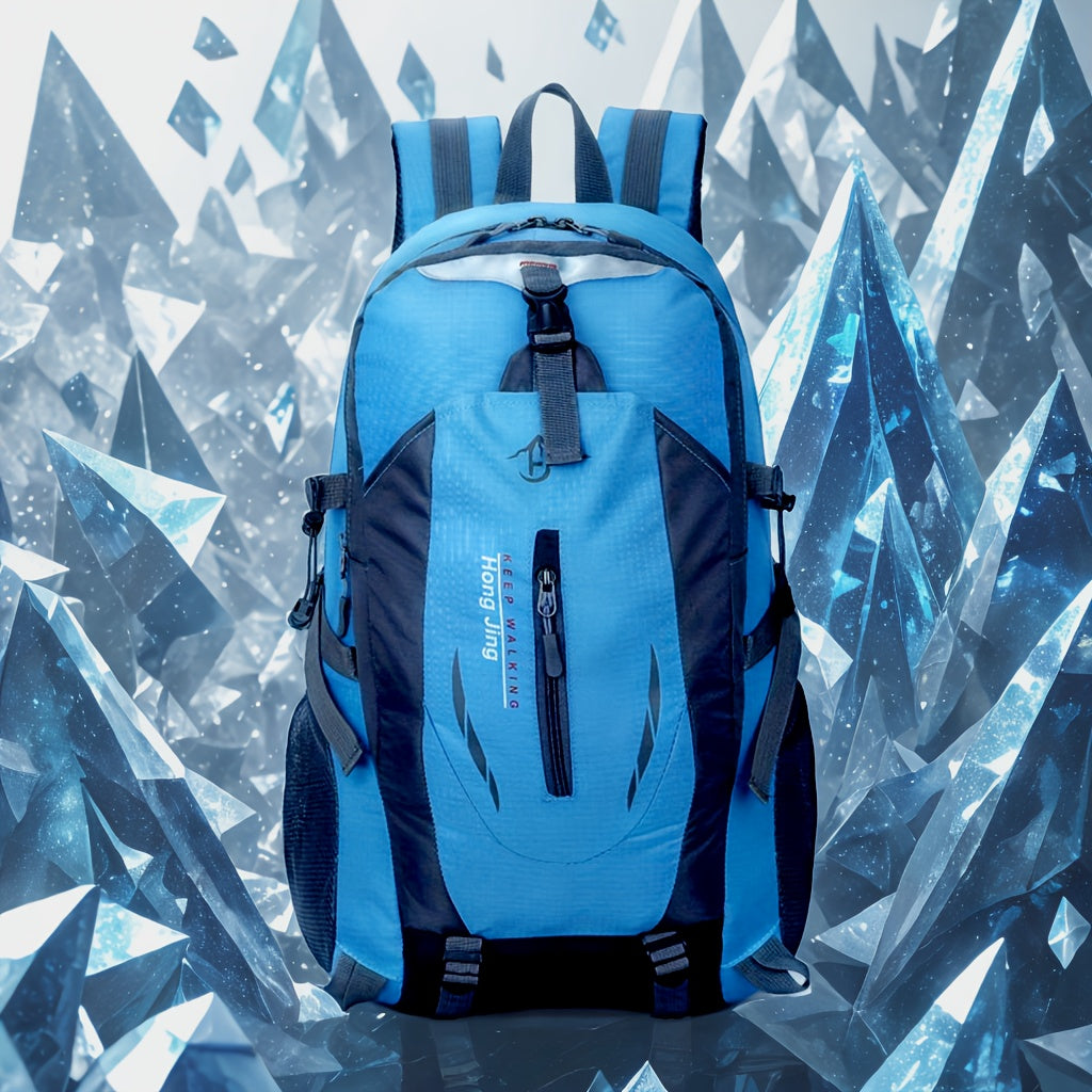 6.82-Gallon Hiking Backpack for Outdoor Trips and Travel, Mountaineering-Style Sports Pack in Red, Blue, Black or Orange Color Options