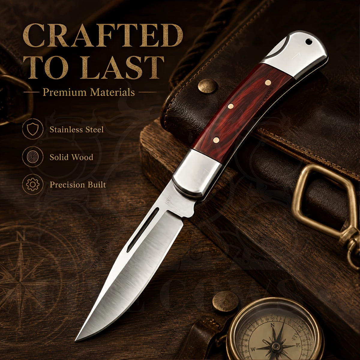 Red Folding Utility Knife with Spearhead Blade and Ergonomic Handle, Lightweight Portable Cutting Tool for Adult Camping and Precision Tasks