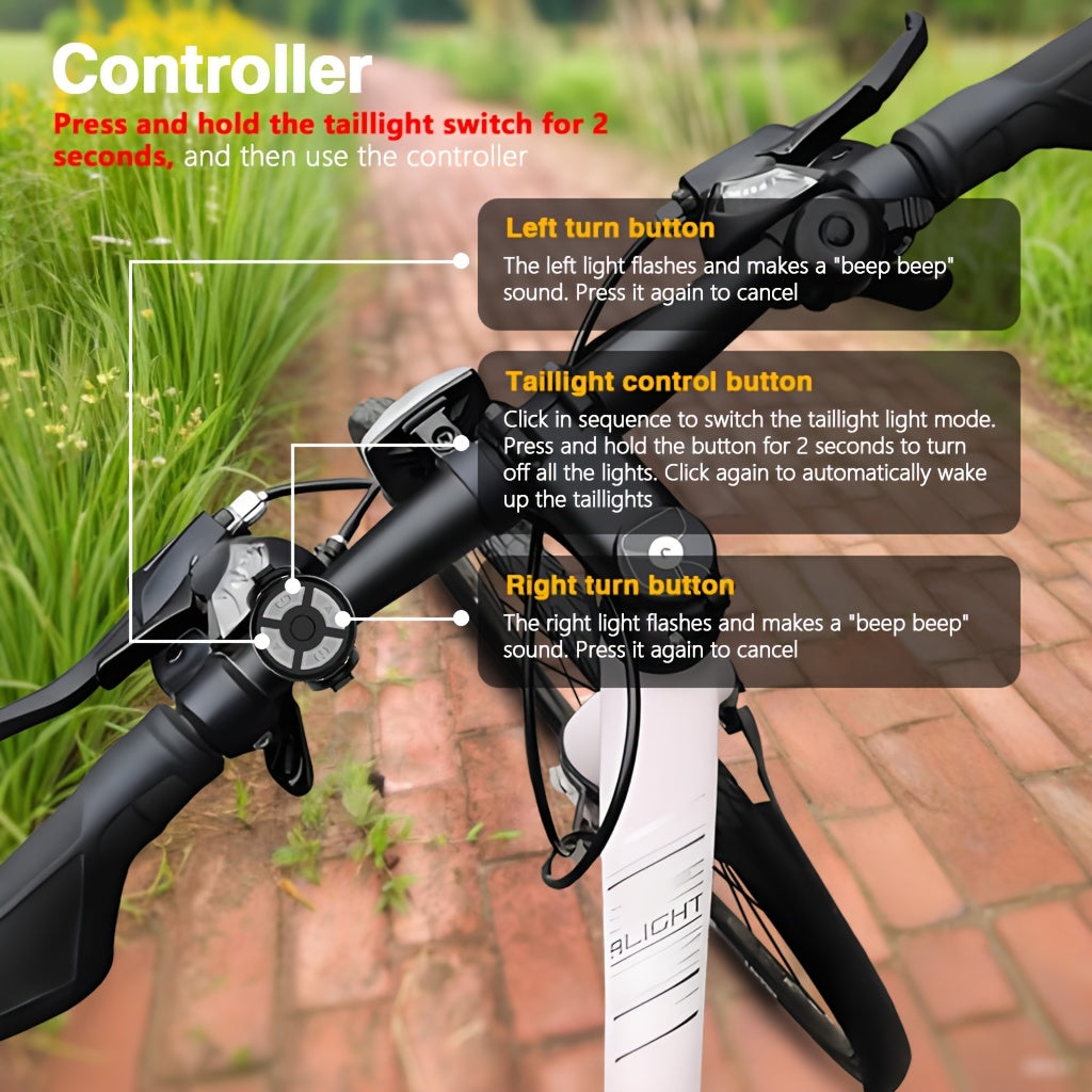 Bike Light and Horn Combo with USB Charging, Digital Display and Listed 4000mAh Power Bank, Headlight or Tail Light Bundle Options for Cycling