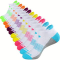 Women's Low-Cut Athletic Socks in 6, 12 or 18 Pair Packs, Breathable Elastic Striped Activewear for Running, Gym Workouts and Basketball