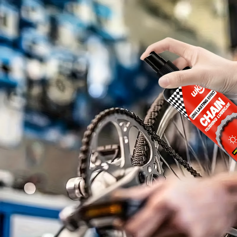 Bike Chain Lubricant Oil 3.38oz with Gift Towel for Mountain and Road Bicycles, Cycling Chain Care and Routine Bicycle Maintenance