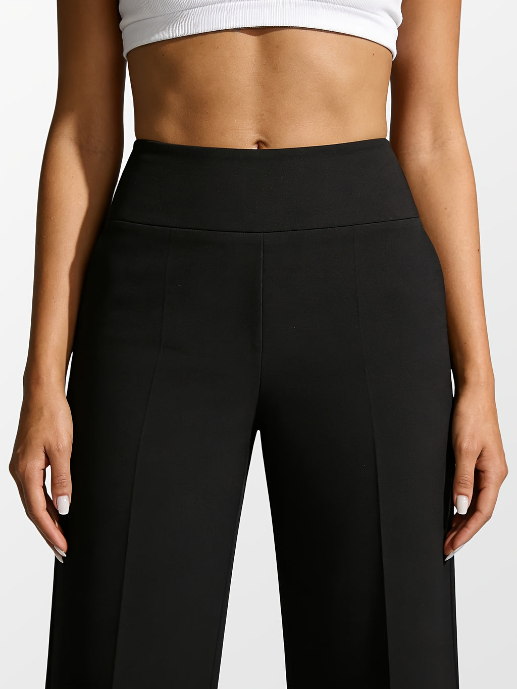 2-Piece Women's High-Waisted Straight-Leg Yoga Pants Set