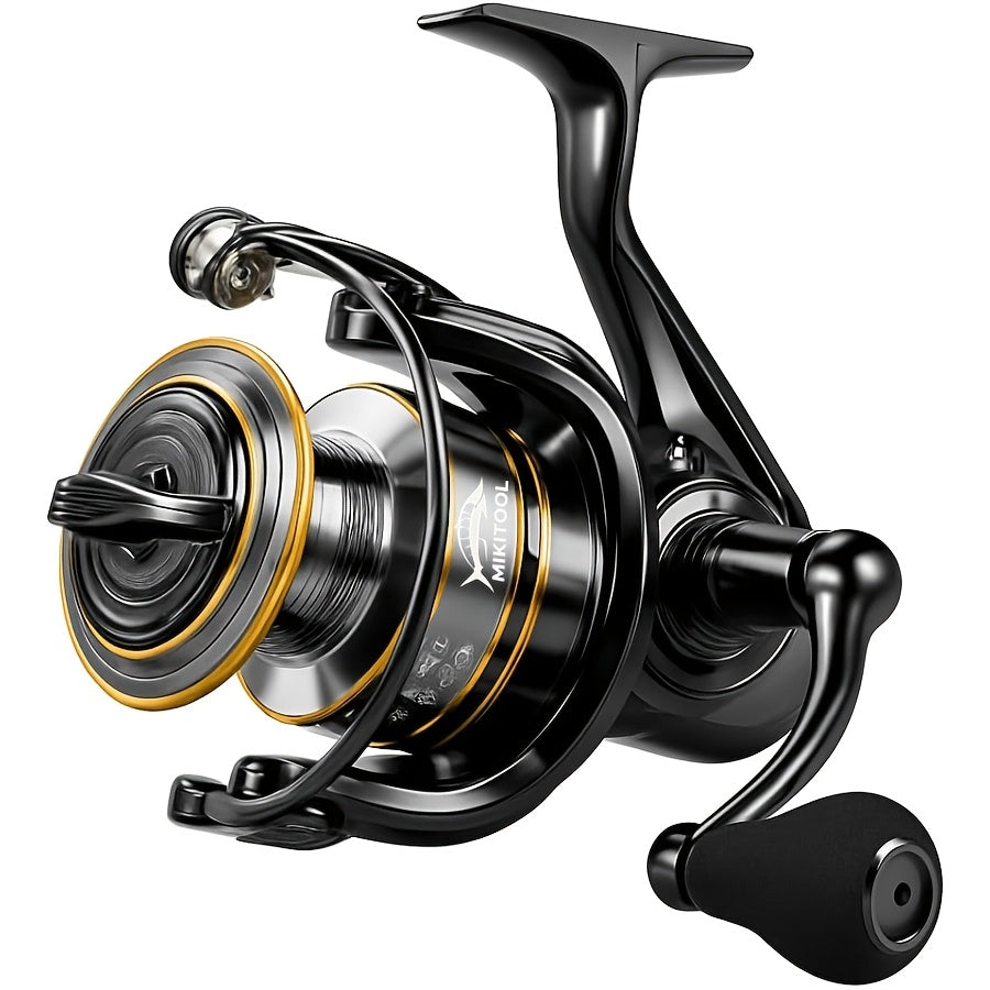 High-Speed Spinning Fishing Reel with Sturdy Handle and Strong Braking System, 500, 1000 or 3000 Sizes for Freshwater and Saltwater Angling