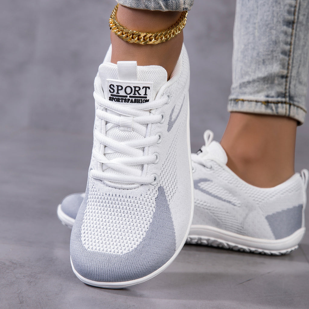Women's Wide Toe Box Training Sneakers with Cushioned EVA Sole and Arch Support, Low-Top Walking Shoes for Gym and Everyday Wear