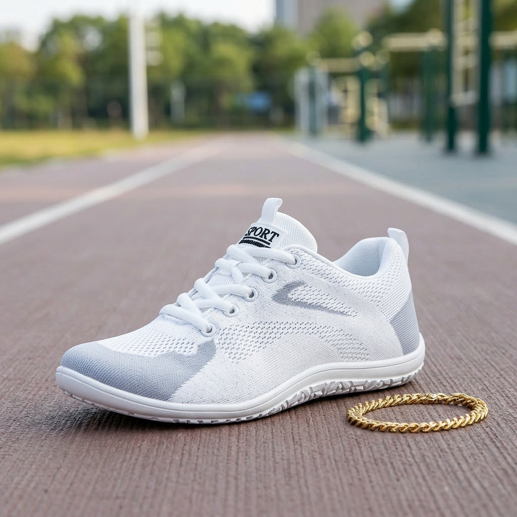 Women's Wide Toe Box Training Sneakers with Cushioned EVA Sole and Arch Support, Low-Top Walking Shoes for Gym and Everyday Wear