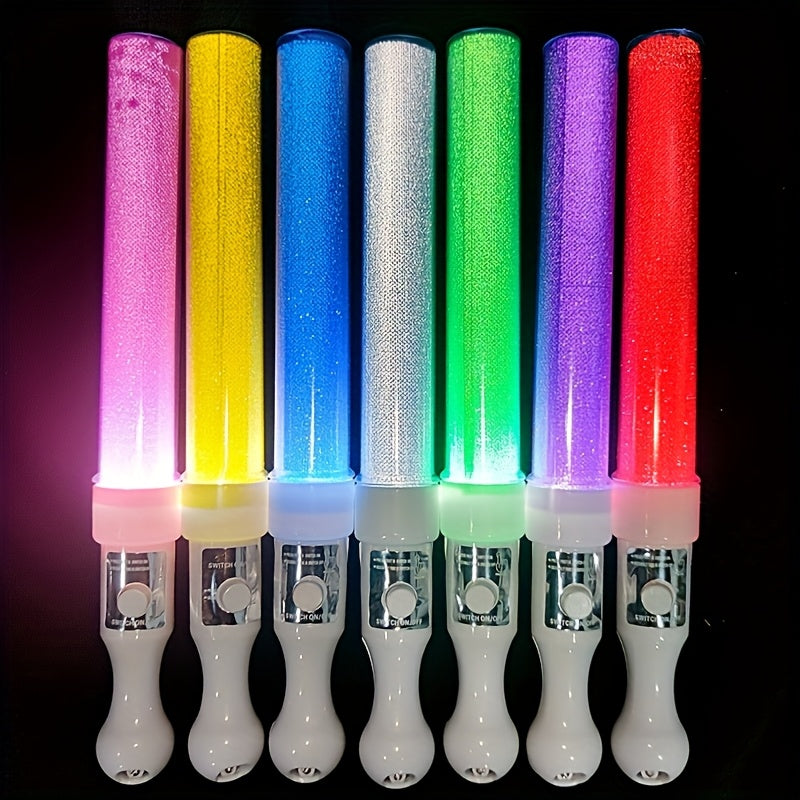 LED Glow Sticks 8-Pack in Random Colors, Flashing LED Light Sticks for Concerts, Weddings, Party Gatherings and New Year Night Celebrations