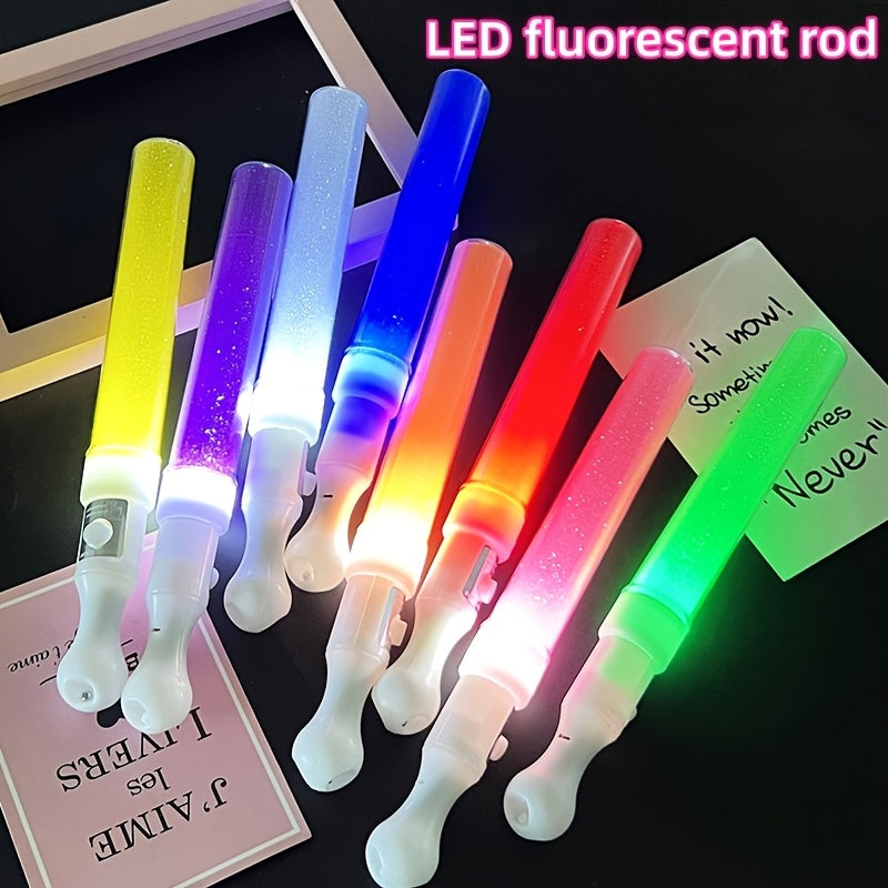 LED Glow Sticks 8-Pack in Random Colors, Flashing LED Light Sticks for Concerts, Weddings, Party Gatherings and New Year Night Celebrations
