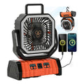 20,000 mAh Camping Fan with Light and Tent Hook