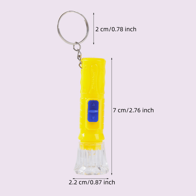 Mini Flashlights Bulk 40-Pack in Assorted Colors, 40-Lumen Pocket Lights with Included Button Batteries for Party Favors and Holiday Gifts