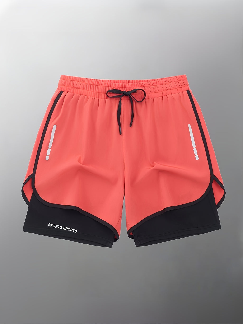 Women's Athletic Shorts 2-Pack, Summer Workout and Running Shorts for Yoga, Basketball, Golf and Casual Activewear, Orange and Navy Color Options, XS–XXL