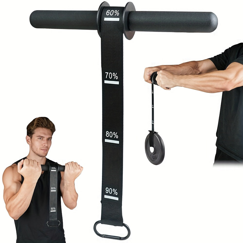Wrist and Forearm Strengthener Training Bar, Single Iron Exercise Tool with No Power Required for Home Gym Workouts and Sports Fitness Routines