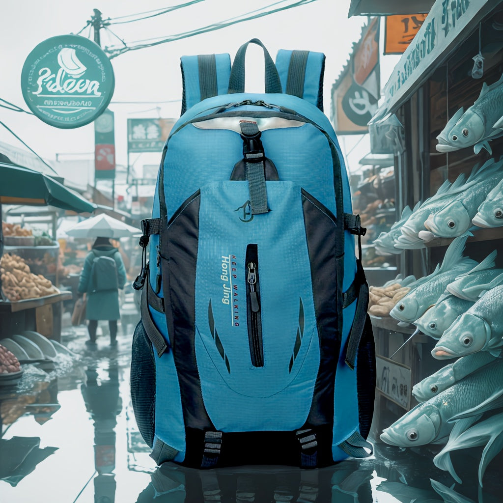 36.6L Travel Backpack for Men and Women, Outdoor Hiking and School Day Bag with Laptop Carry Use in Black, Red, Blue or Orange Color Options