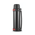 2 Liter Vacuum Insulated Water Bottle, Large 2000ml Capacity for Daily Hydration, Travel and Outdoor Packing in Black or Silvery