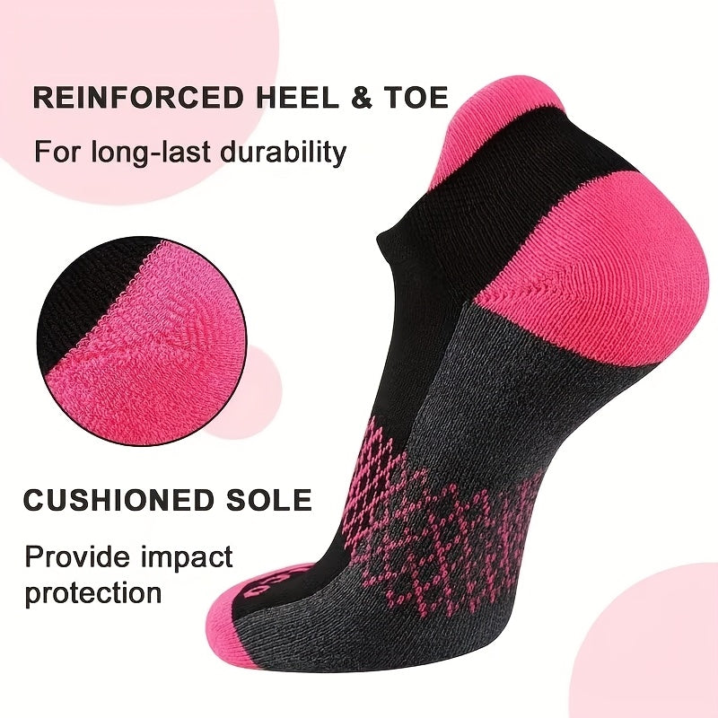 Women's Low-Cut Athletic Socks in 6, 12 or 18 Pair Packs, Breathable Elastic Striped Activewear for Running, Gym Workouts and Basketball