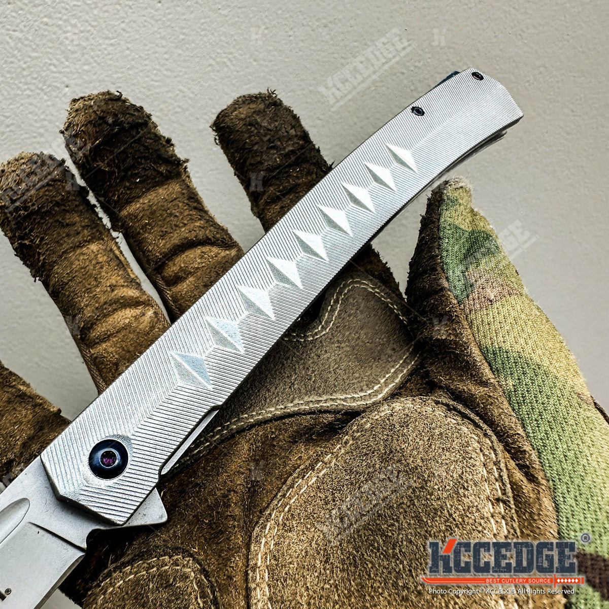 Large Folding Pocket Knife, 13-Inch Listed Size with Stainless Steel Blade and Ergonomic Handle, Black or Silver Options for Camping and Hiking