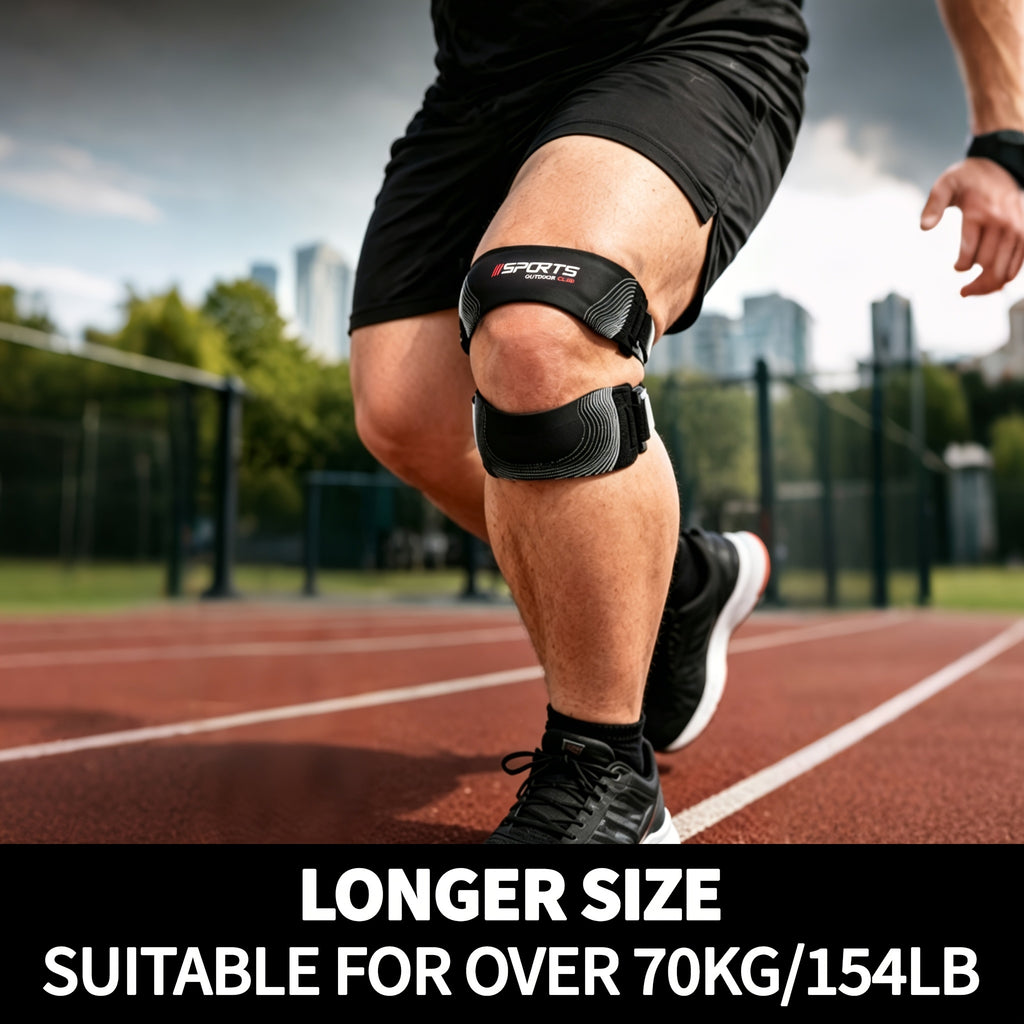 Compression Knee Brace Set, 2-Piece Adjustable Support for Women and Men, Fitness Equipment for Running, Basketball and Weightlifting