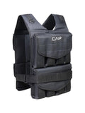 Adjustable Weighted Vest 40 lb with Included Removable Weights, Black Regular-Length Fitness Equipment for Men's and Women's Strength Training