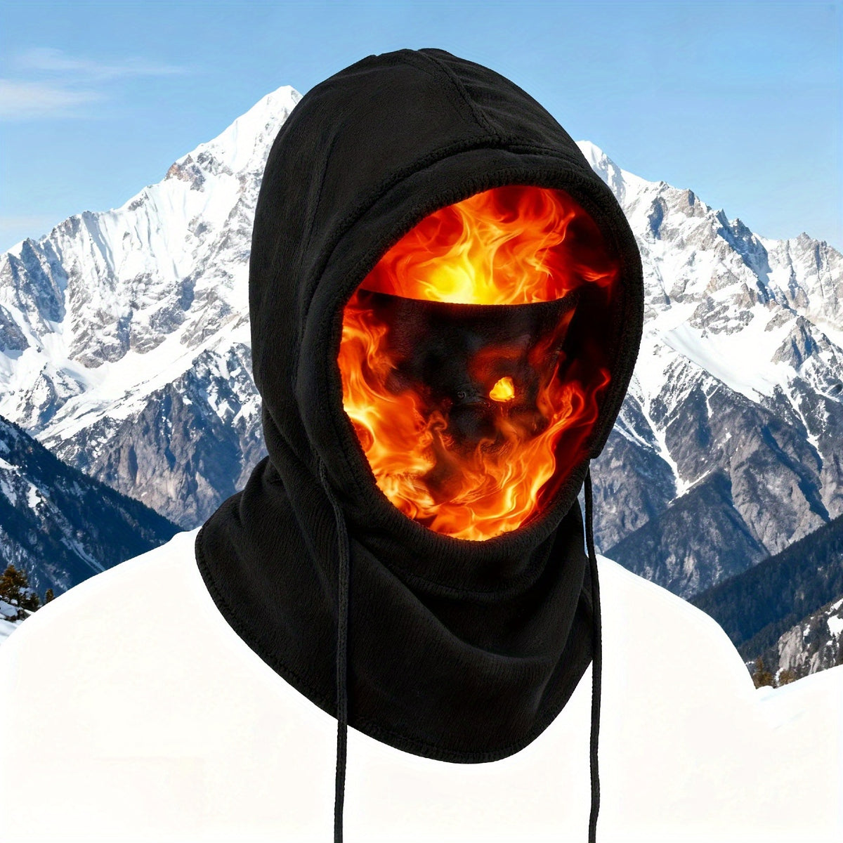 Fleece-Lined Winter Beanies for Men 2-Pack, Black Stretch Knit Thermal Skull Caps with Soft-Touch Comfort for Cold-Weather Clothing and Everyday Wear