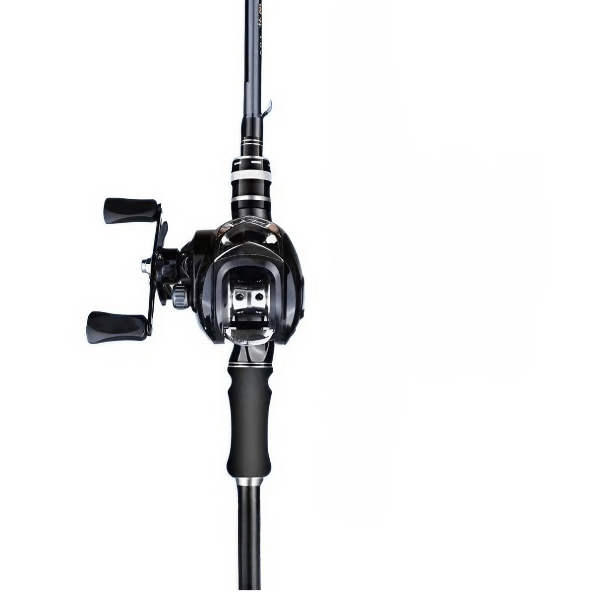 Black Carbon Fiber Fishing Rod and Reel Combo, Aluminum Alloy Reel with 7.2:1 Gear Ratio, 165 or 180 cm Rod and Left or Right Hand Options for Outdoor Anglers