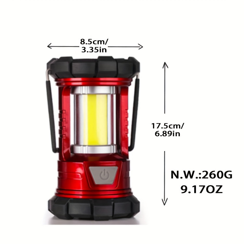 3-Mode Rechargeable Camping Lanterns 2-Pack with Phone Charging, LED Portable Lights with Listed 1500LM Output for Campsites and Power Outages