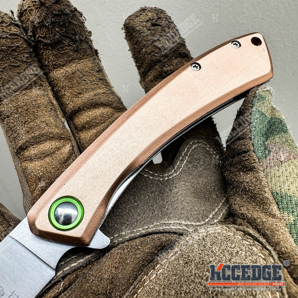 Cleaver Pocket Knife with Folding Stainless Steel Blade, Outdoorsman 7.75-Inch Listed Size for Everyday Cutting, Camping and Bushcraft Tasks