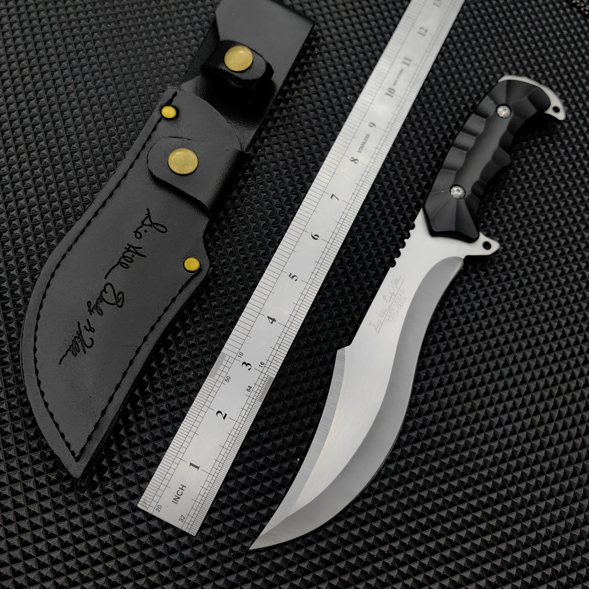 11.4-Inch Listed Hunting Knife, Stainless Steel Fixed Blade Outdoor Utility Tool with Four 607 Style Options for Adult Field Gear and Cutting Tasks